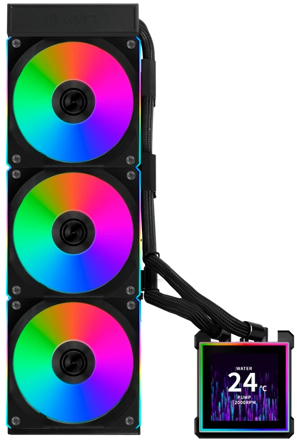 Система жидкостного охлаждения Lian Li HydroShift II LCD-S 360CL (G89.GHS2LCDS36CB.R0)