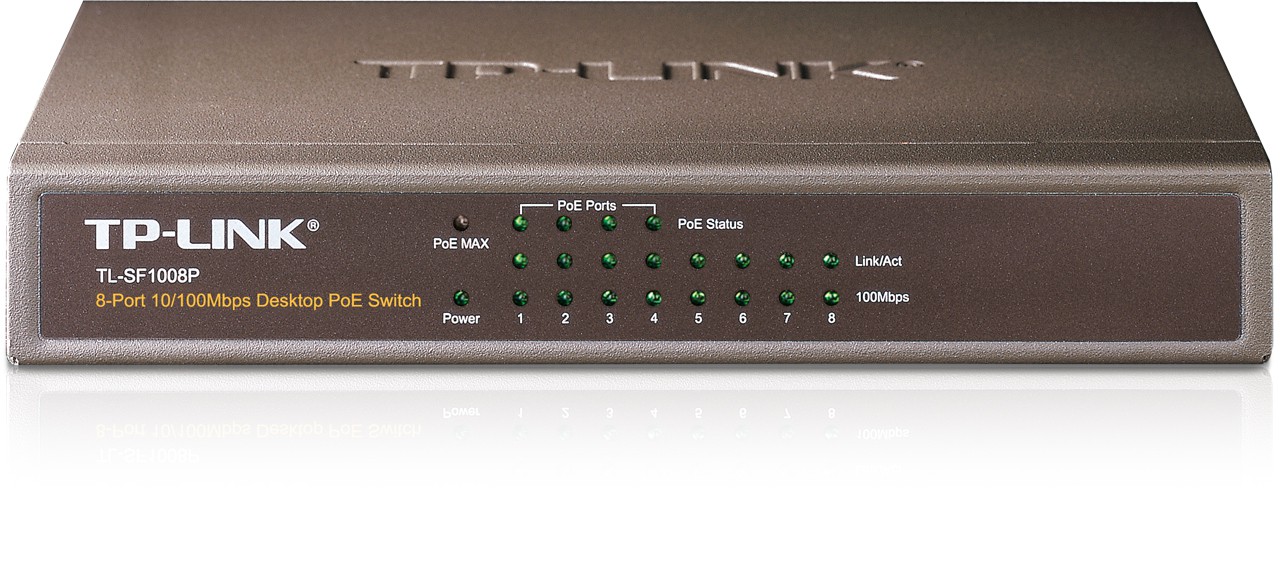 Коммутатор TP-Link TL-SF1008P 8port