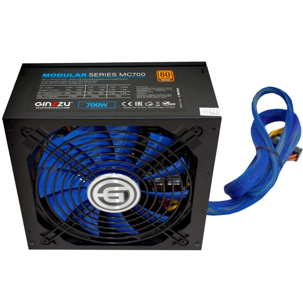 Блок питания 700W GINZZU MC700