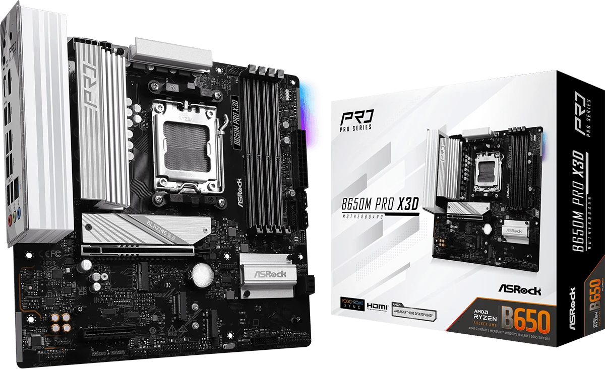 Материнская плата AsRock B650M PRO X3D
