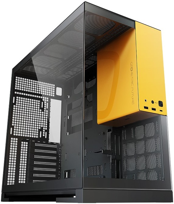 Корпус Geometric Future Model 5 (черный/желтый)