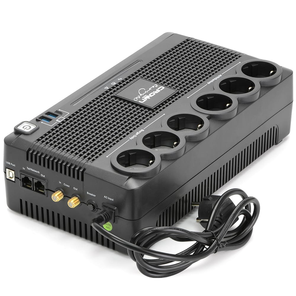 Источник бесперебойного питания 850VA Crown CMUS-185 EURO SMART