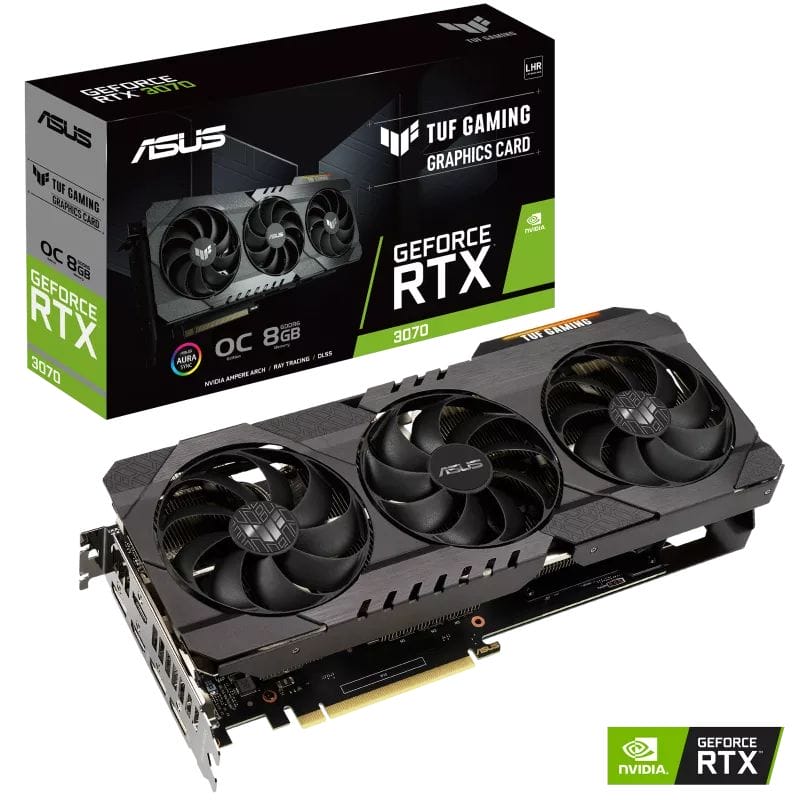 Видеокарта Asus RTX 3070 V2 OC Edition (TUF-RTX3070-O8G-V2-GAMING)