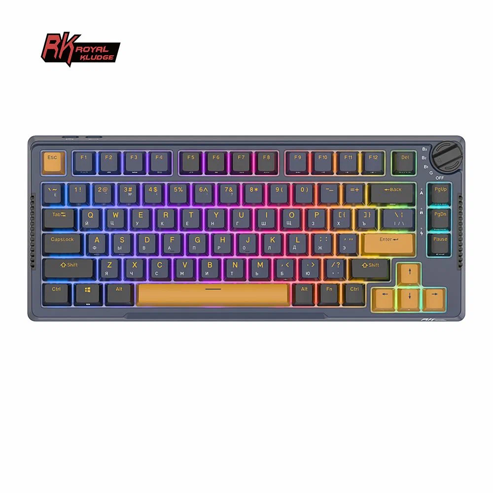 Клавиатура Royal Kludge RK-H81 RGB (Star Night, RK Cyan)