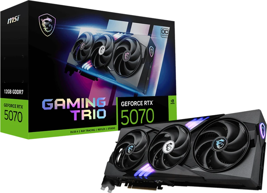 Видеокарта MSI RTX 5070 (RTX 5070 12G GAMING TRIO OC)