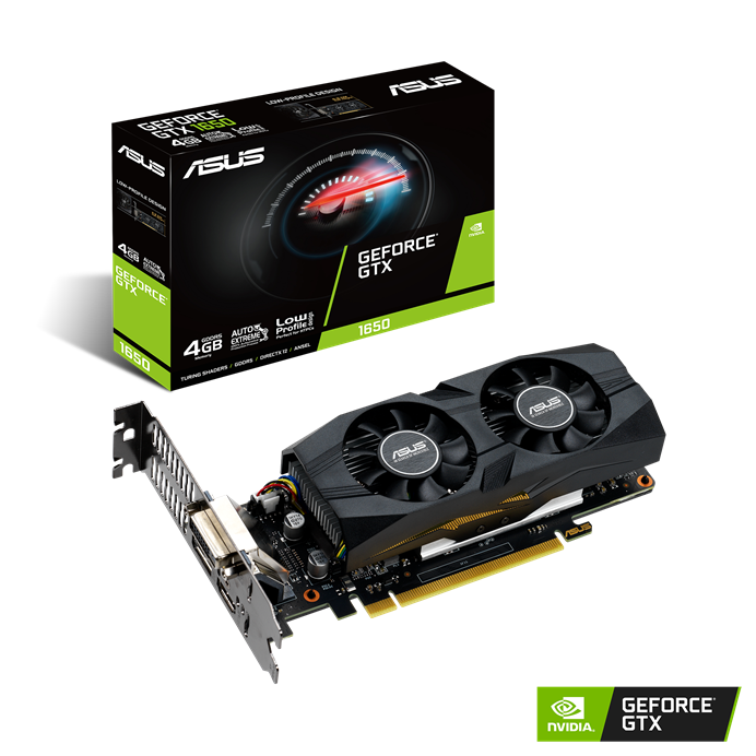 Видеокарта Asus GTX 1650 OC Edition (GTX1650-4G-LP-BRK)