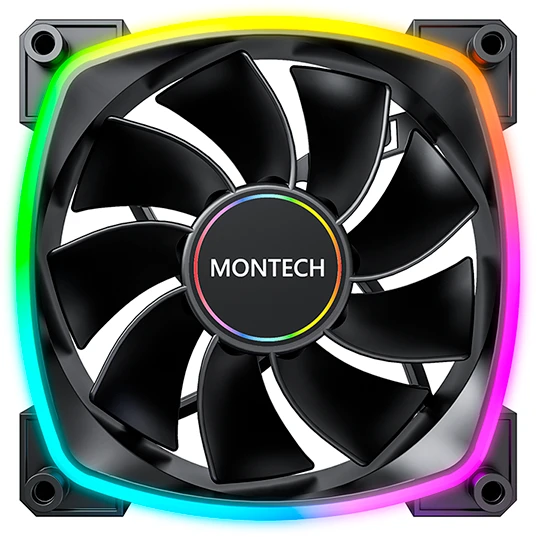 Вентилятор 120mm Montech RX120 PWM (MNT-RX120-B), фото 1
