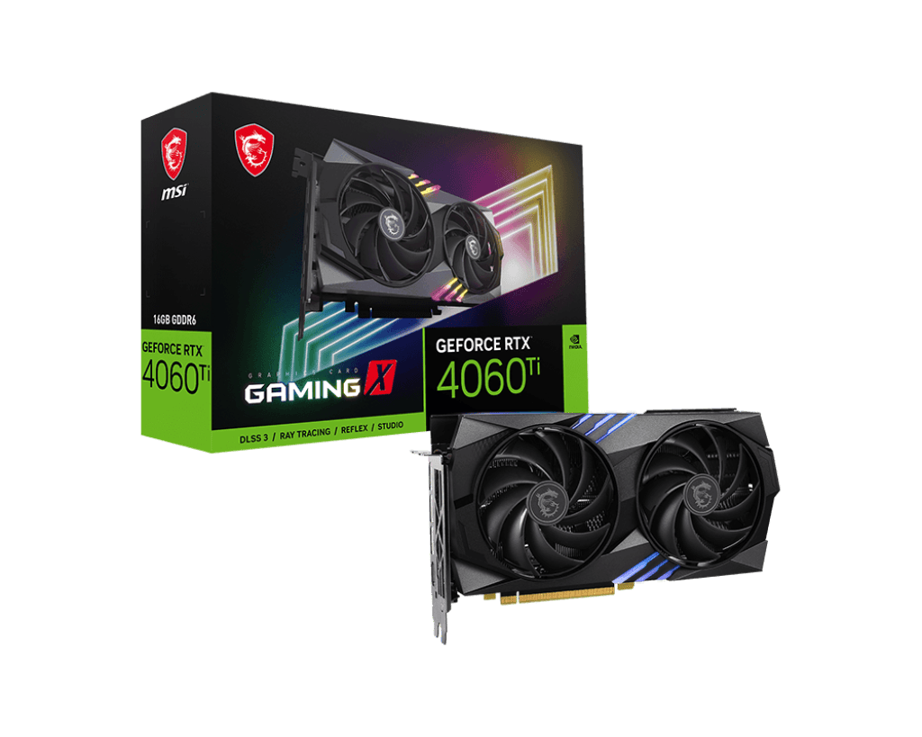 Видеокарта MSI RTX 4060Ti (RTX 4060 Ti GAMING X 16G)