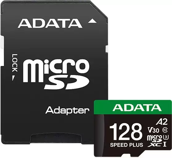 Карта памяти 128Gb ADATA SPEED PLUS (UD128GUI3V30A2SP-RA1)