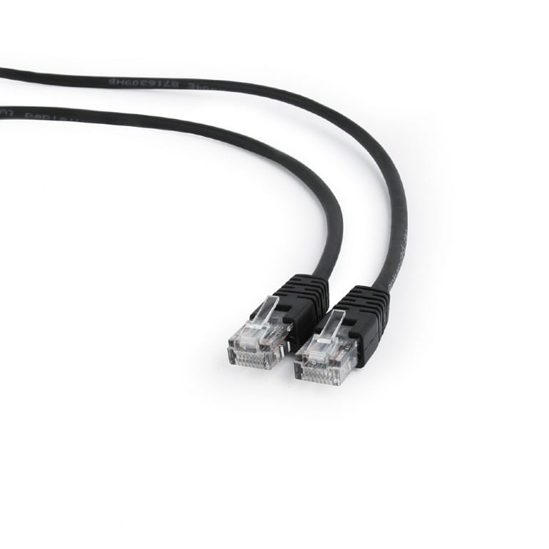 Патч-корд Cablexpert PP12-0.5M/BK 0.5m Black