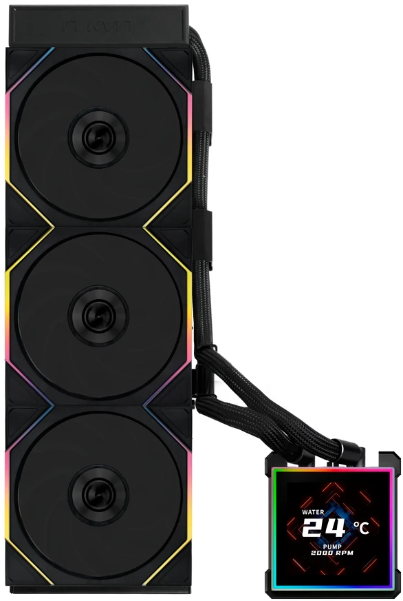 Система жидкостного охлаждения Lian Li HydroShift II LCD-S 360TL (G89.GHS2LCDS36TB.R0)