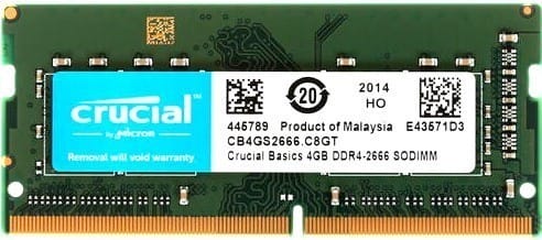 Модуль памяти 4Gb Crucial CB4GS2666