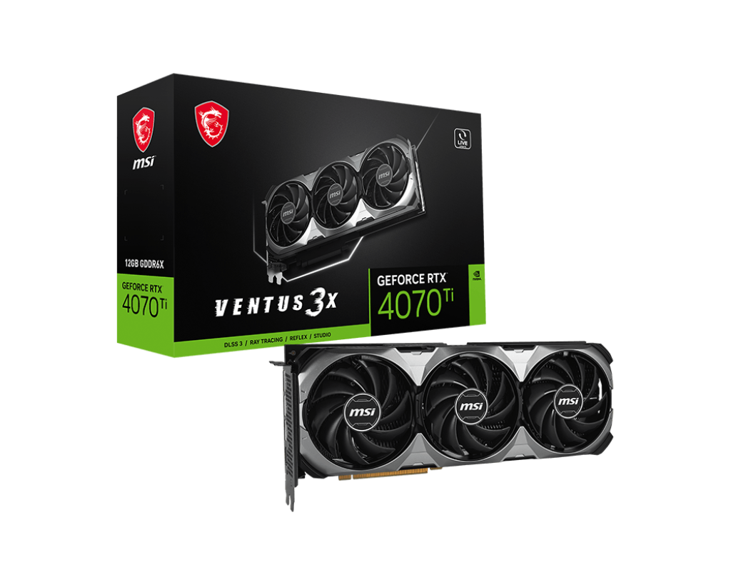 Видеокарта MSI RTX 4070Ti (RTX 4070 Ti VENTUS 3X E1 12G)