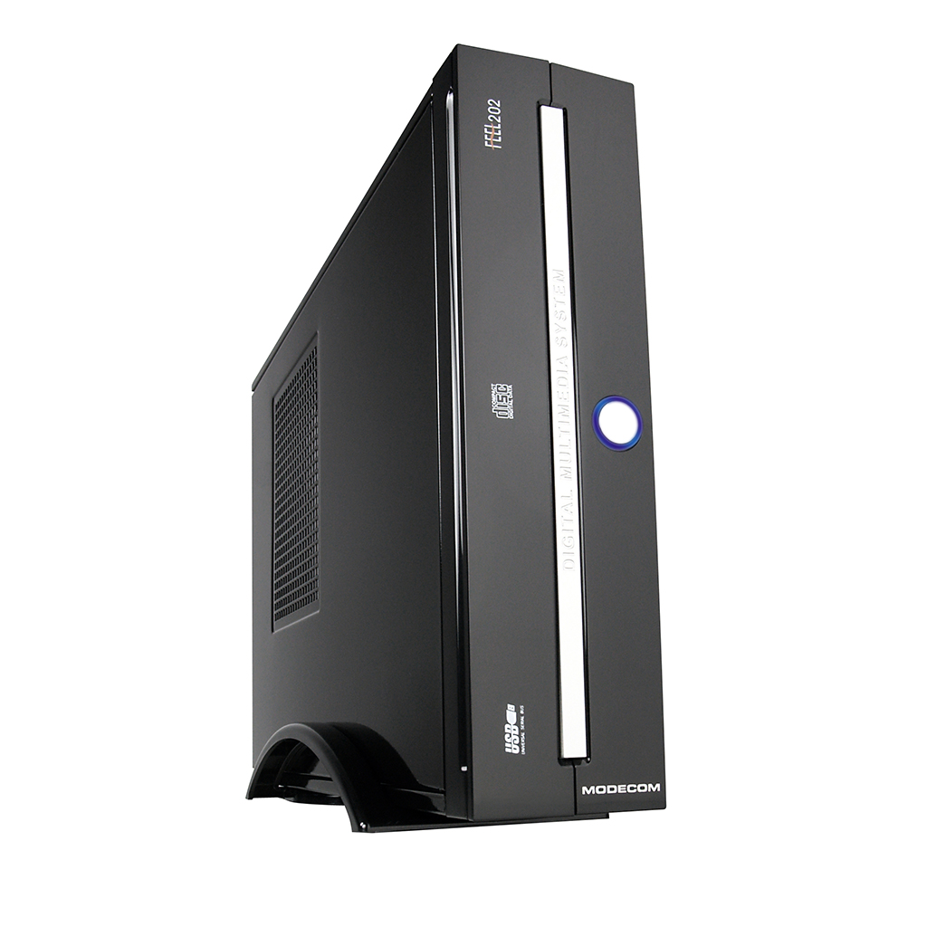 Корпус Modecom FEEL 202 black/silver w/PSU IX-F202-13
