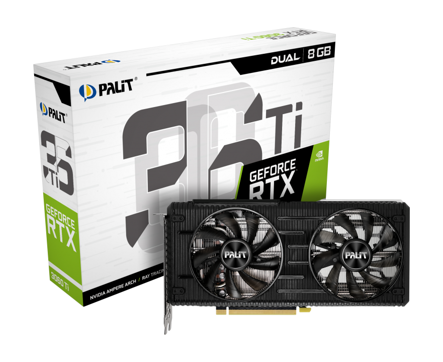 Видеокарта Palit RTX 3060 Ti Dual (NE6306T019P2-190AD)