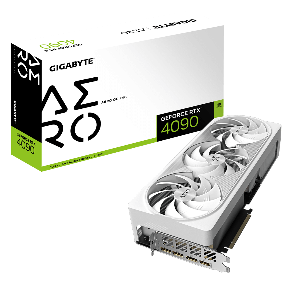 Видеокарта Gigabyte RTX 4090 Aero OC 24G (GV-N4090AERO OC-24GD)