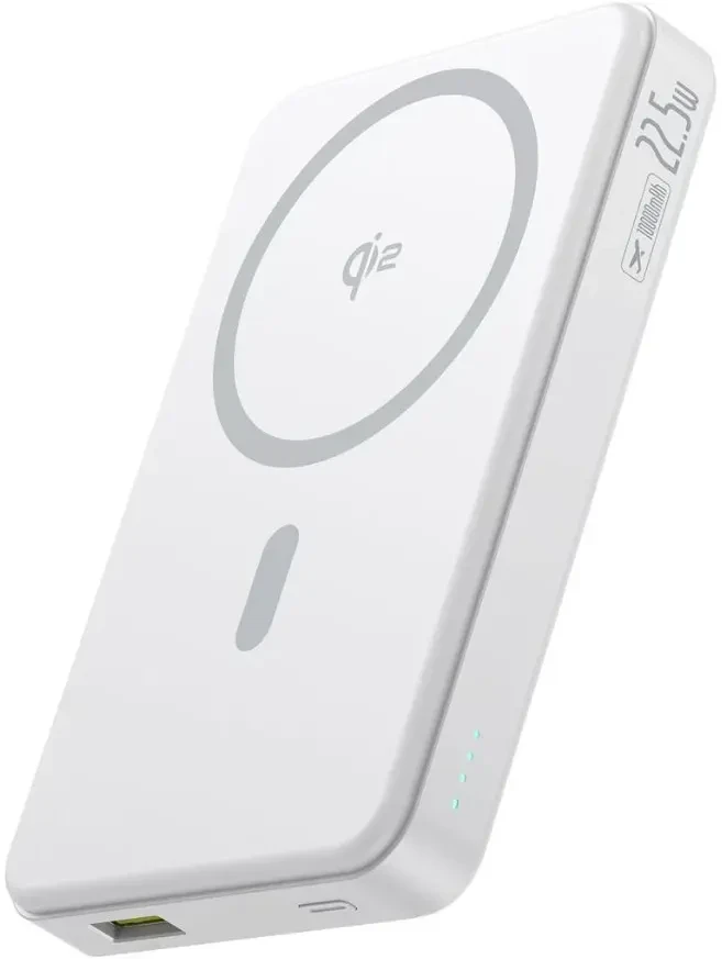 Портативное зарядное устройство Baseus Airpow II Qi2 Magnetic Power Bank 22.5W (белый) (P10080000213-00)