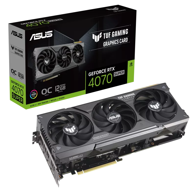 Видеокарта Asus RTX 4070 Super TUF Gaming (TUF-RTX4070S-O12G-GAMING)
