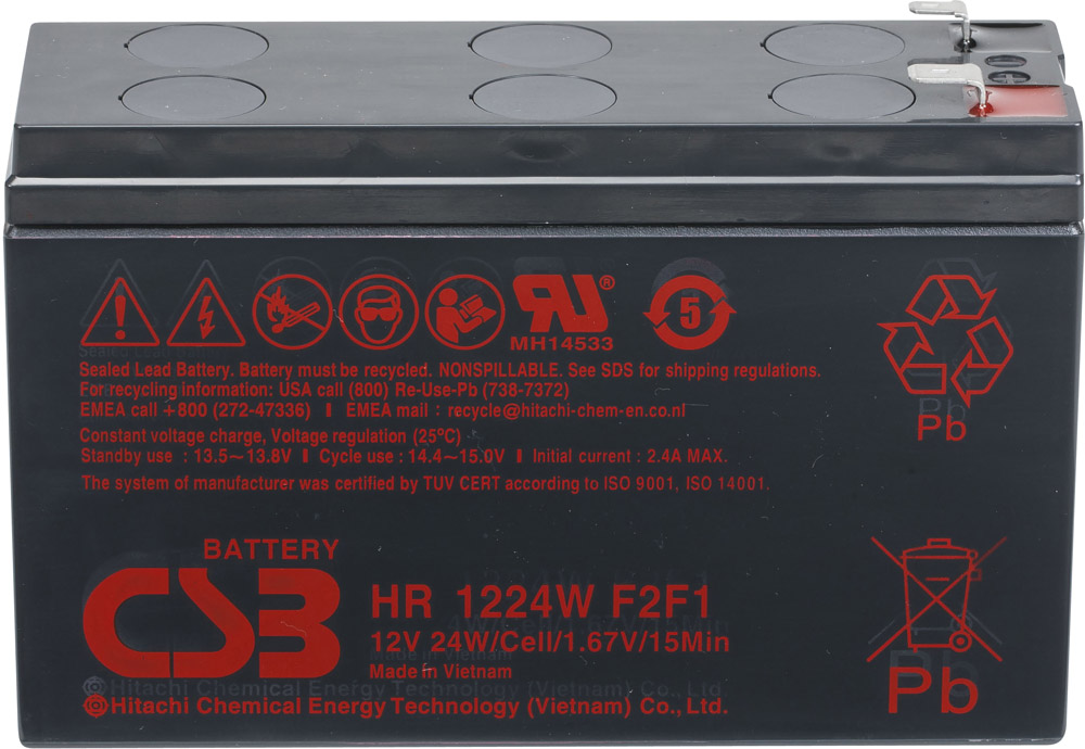 Аккумулятор для ИБП CSB HR1224W F2