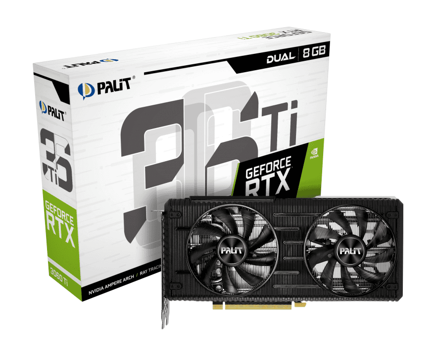 Видеокарта Palit RTX 3060 Ti Dual (NE6306T019P2-190AD)