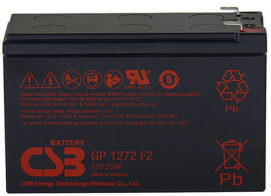 Аккумулятор для ИБП CSB GP 1272 25W F2