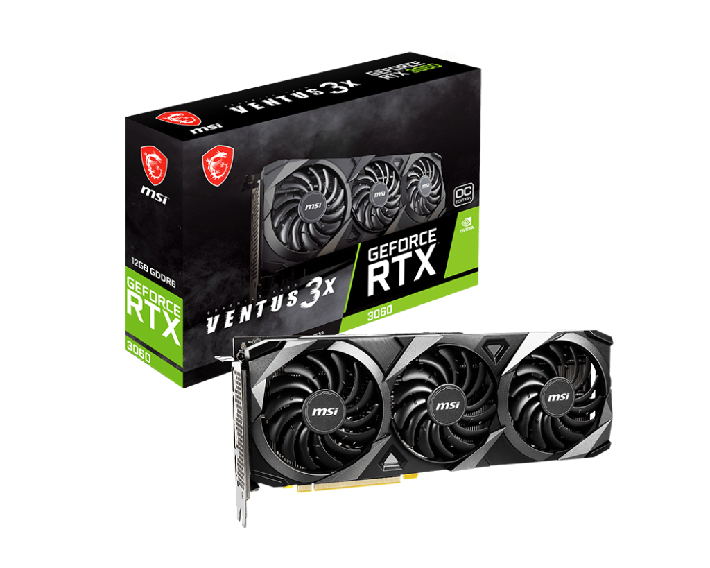 Видеокарта MSI RTX 3060 (RTX 3060 VENTUS 3X 12G OC)