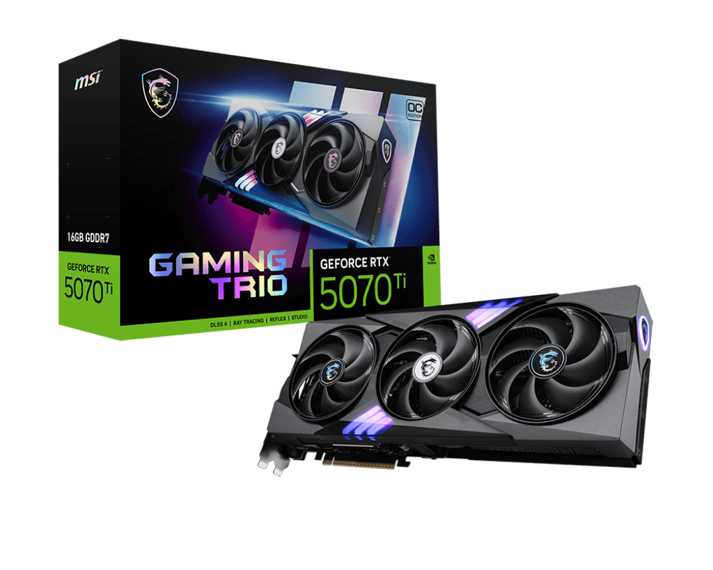 Видеокарта MSI RTX 5070Ti (RTX 5070 Ti 16G GAMING TRIO OC)