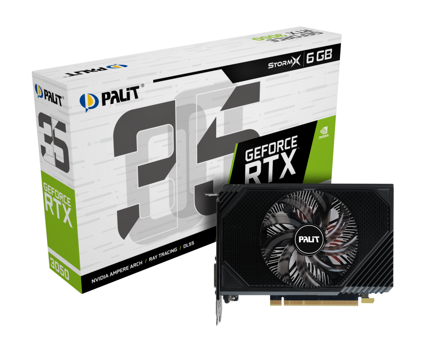 Видеокарта Palit RTX 3050 StormX 6GB (NE63050018JE-1072F)