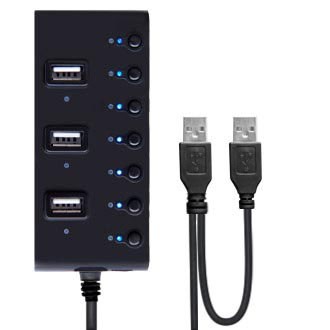 Разветвитель USB (USB-хаб) GINZZU GR-487UB