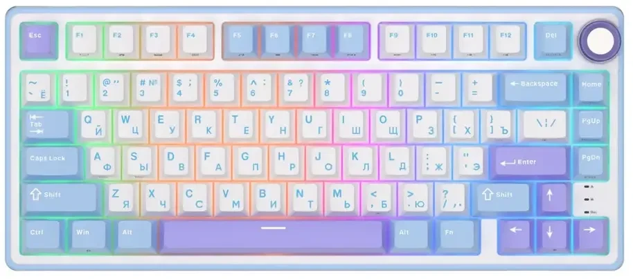 Клавиатура Royal Kludge R75 RGB (Taro Milk\RK Silver)