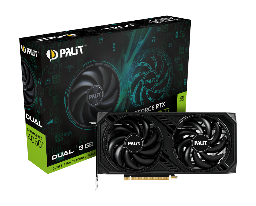 Видеокарта Palit RTX 4060Ti Dual (NE6406T019P1-1060D)