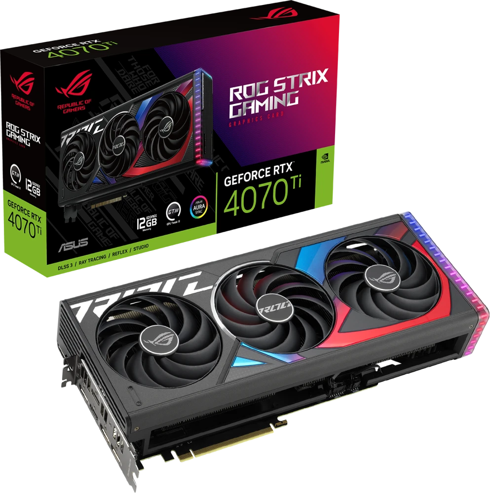 Видеокарта Asus RTX 4070Ti ROG Strix (ROG-STRIX-RTX4070TI-12G-GAMING)