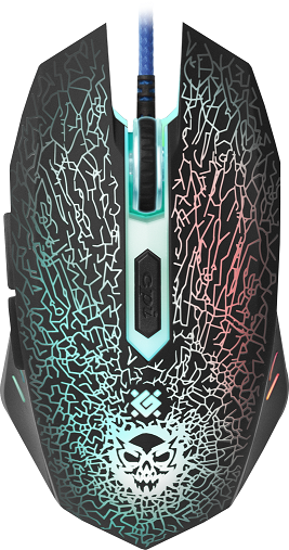 Мышь Defender Shock GM-110L (52210) (3200 dpi, 6 кнопок, USB)