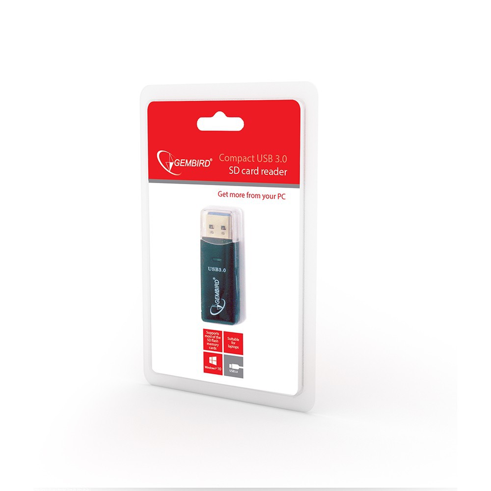 Картридер Gembird UHB-CR3-01 SD-reader компактный
