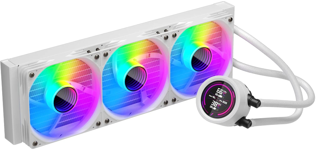 Система жидкостного охлаждения охлаждения 1stPlayer TS4 360 White ARGB (TS4-360-WH)