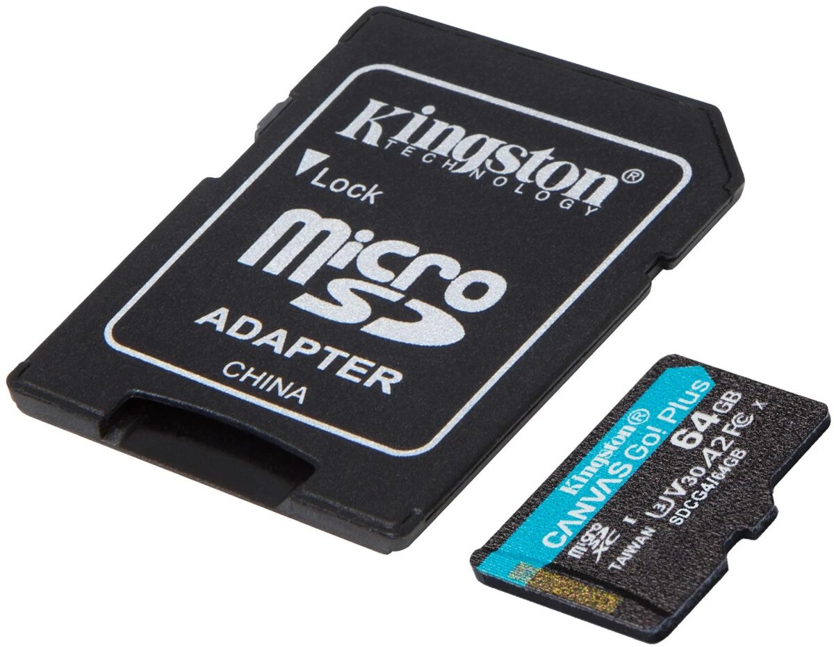 Карта памяти 64Gb Kingston Canvas Go! Plus (SDCG4/64GB)