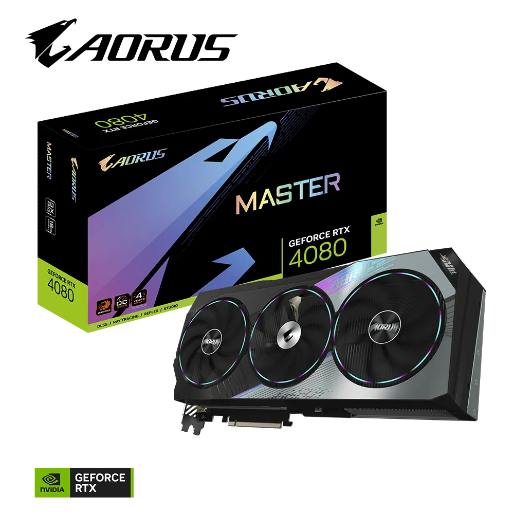 Видеокарта Gigabyte RTX 4080 (GV-N4080AORUS M-16GD)