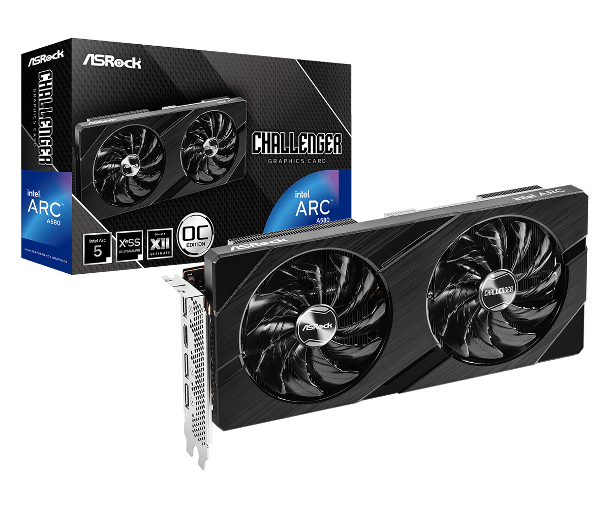 Видеокарта AsRock Arc A580 (Arc A580 Challenger 8GB OC)