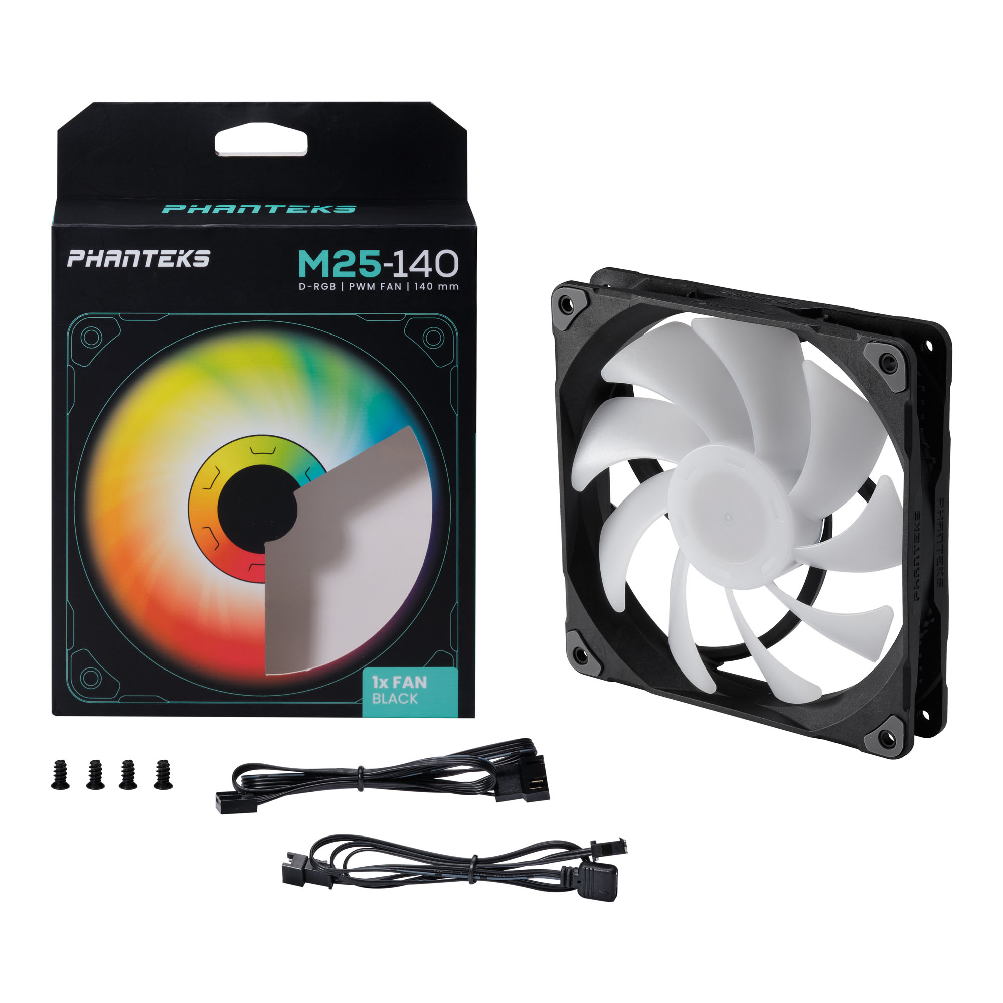Вентилятор PHANTEKS M25 DRGB Black (PH-F140M25_DRGB_PWM_BK01)