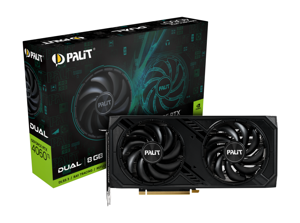 Видеокарта Palit RTX 4060Ti Dual V1 (NE6406T019P1-1048D)