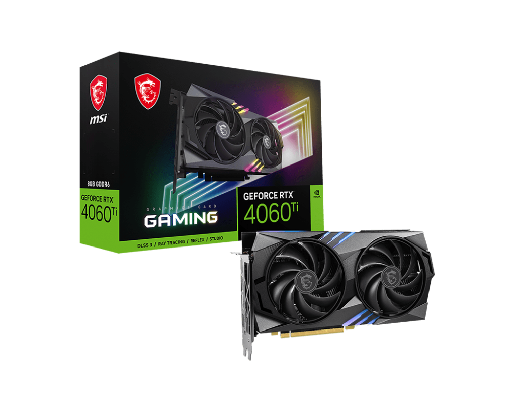 Видеокарта MSI RTX 4060Ti (RTX 4060 Ti GAMING 8G)