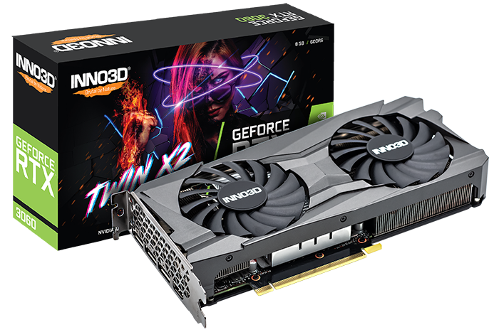 Видеокарта Inno3D RTX 3060 Twin X2 (N30602-08D6-11902130)