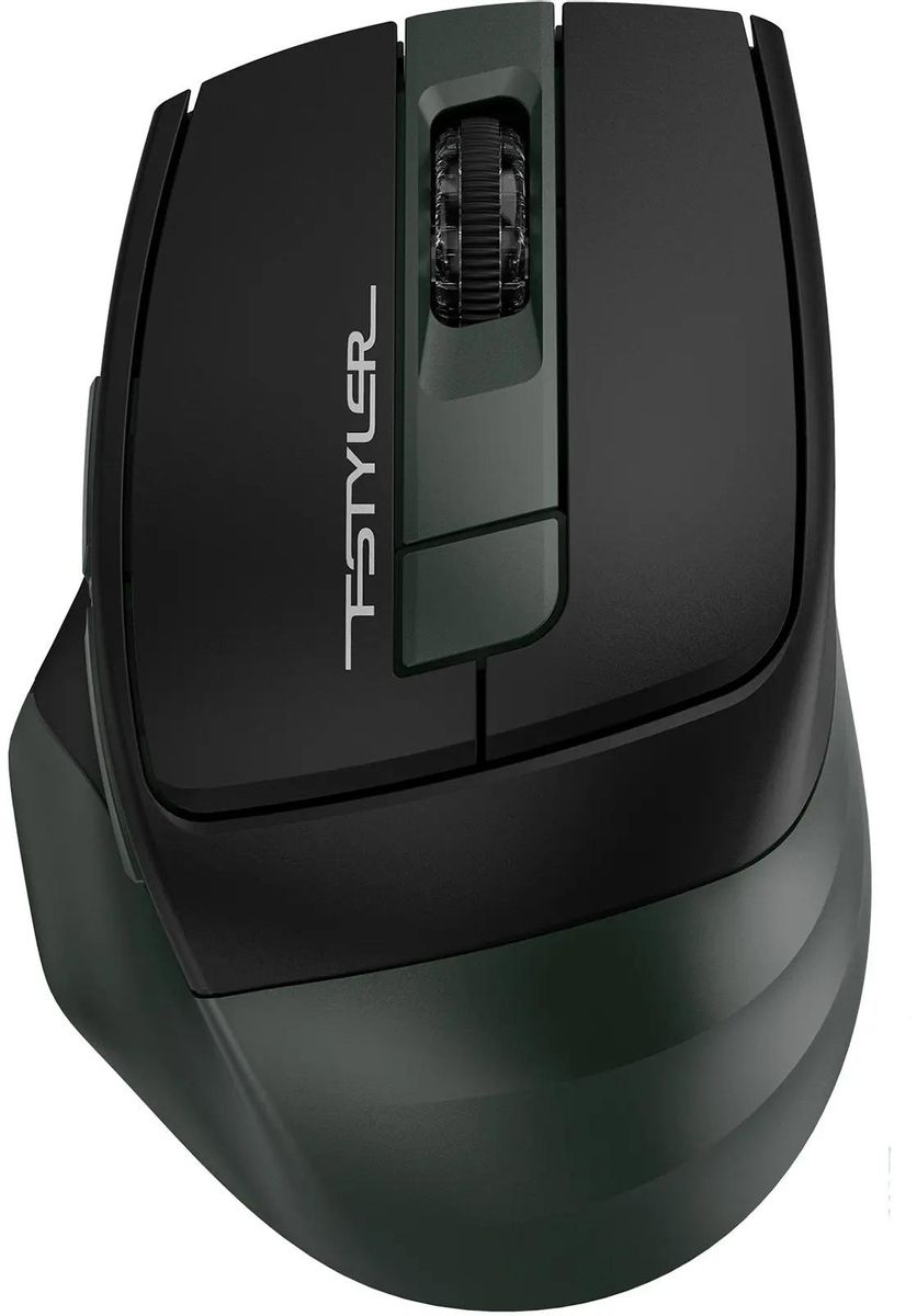 Мышь A4Tech Fstyler FB35S (черный/темно-зеленый)