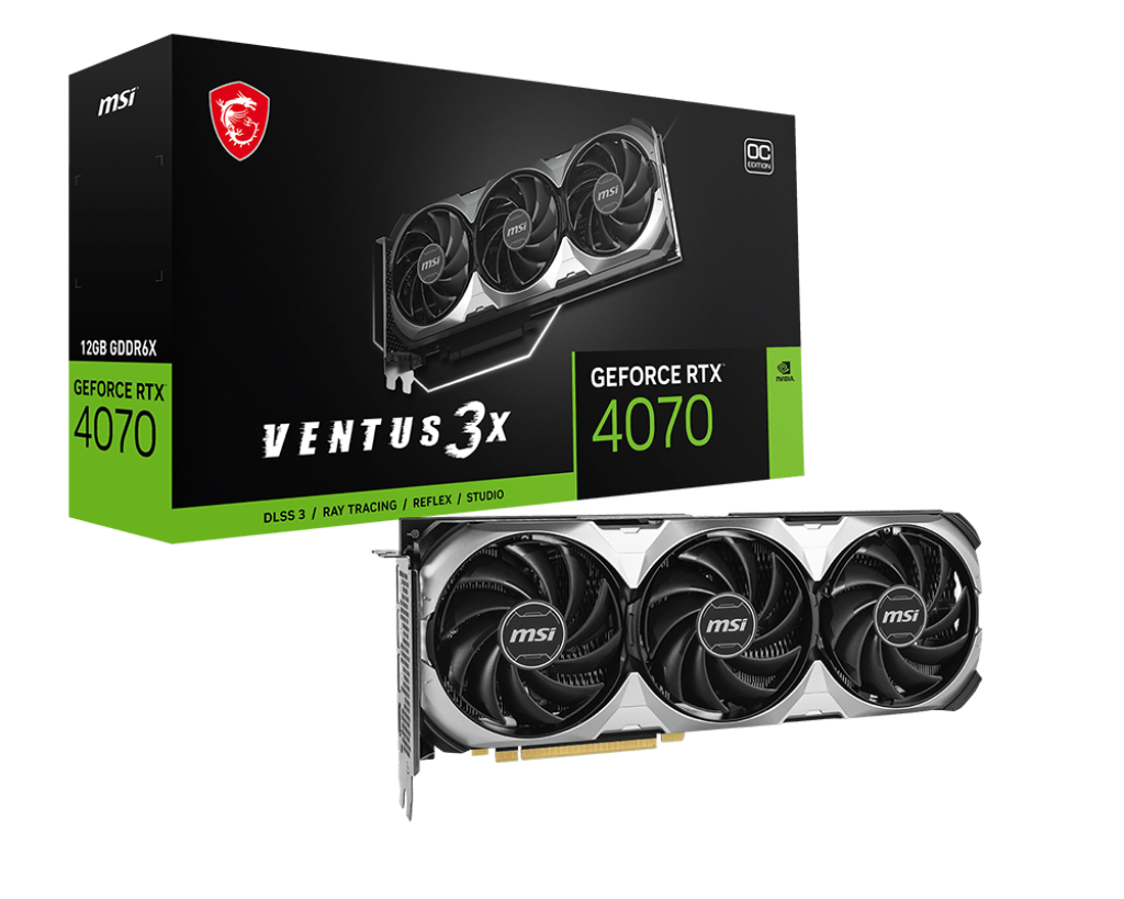 Видеокарта MSI RTX 4070 (RTX 4070 VENTUS 3X E 12G OC)