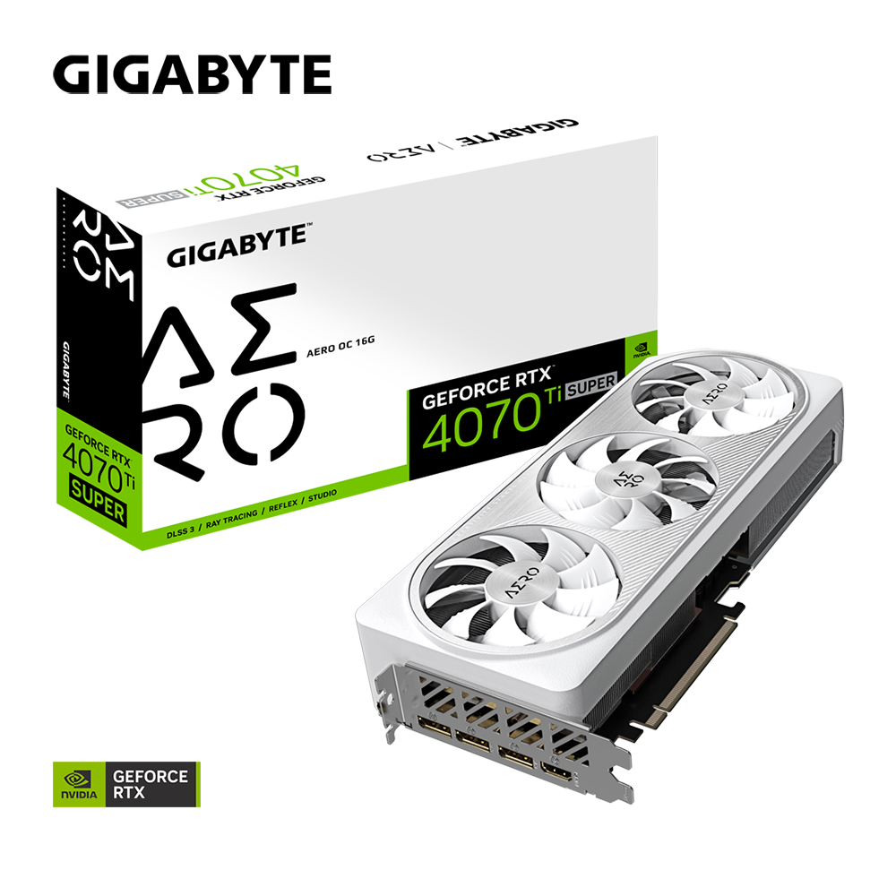 Видеокарта Gigabyte RTX 4070Ti Super Aero OC 16G (GV-N407TSAERO OC-16GD)