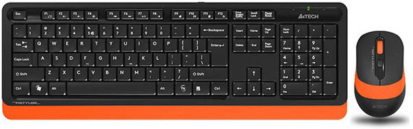 Клавиатура+ мышь A4Tech Fstyler FG1010 Black/Orange (Радио)