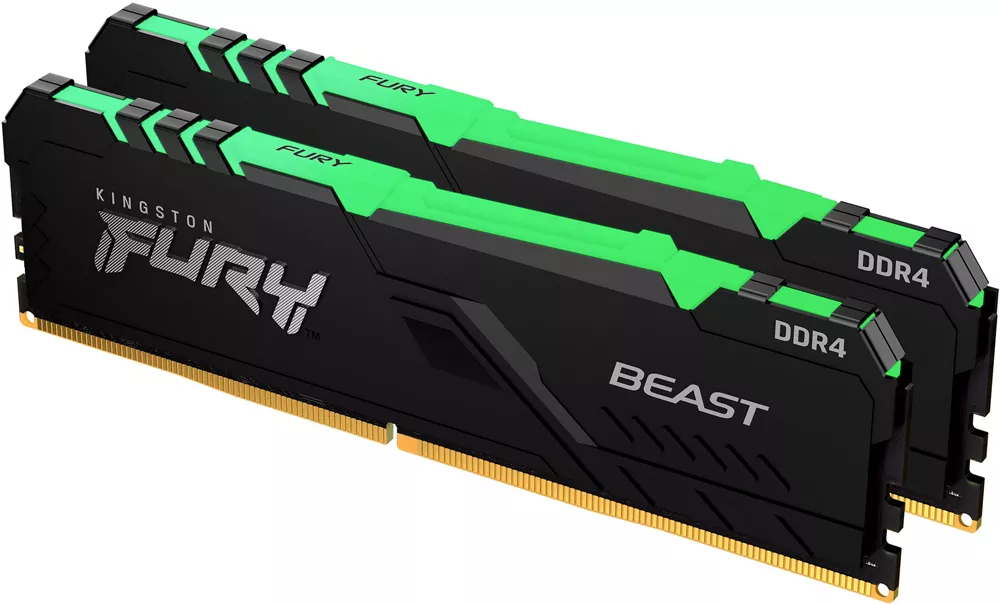 Модуль памяти 16Gb (2*8Gb) Kingston FURY Beast Black RGB (KF426C16BB2AK2/16)