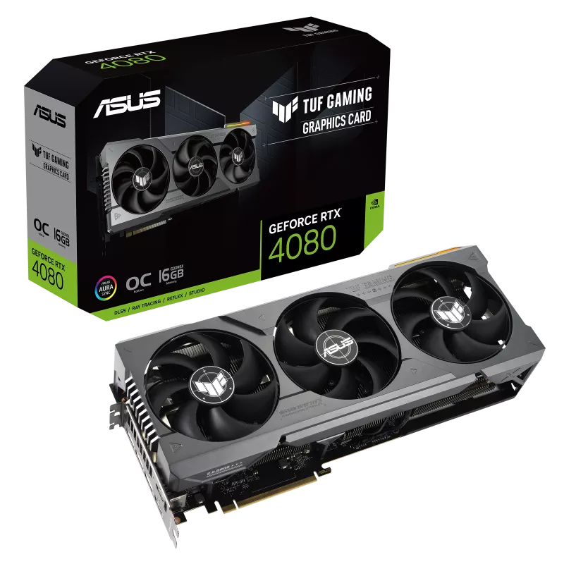 Видеокарта Asus RTX 4080 TUF Gaming OC Edition (TUF-RTX4080-O16G-GAMING)