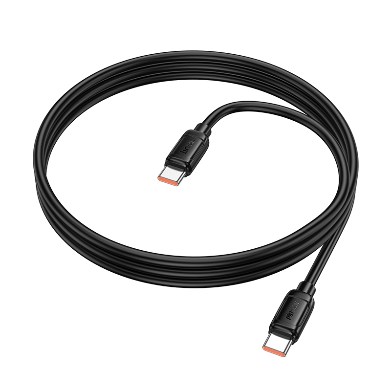 Кабель HOCO X115 240W USB Type-C - USB Type-C (1 м, черный) (6942007652018)