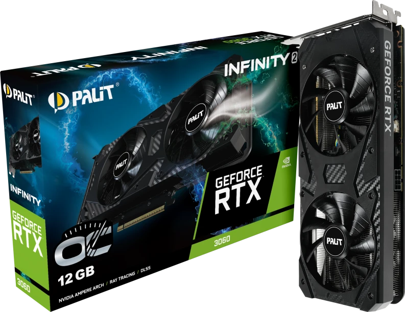 Видеокарта Palit RTX 3060 Infinity 2 OC (NE63060U19K9-PG190L)